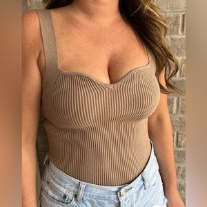 Taupe Ribbed Camisole